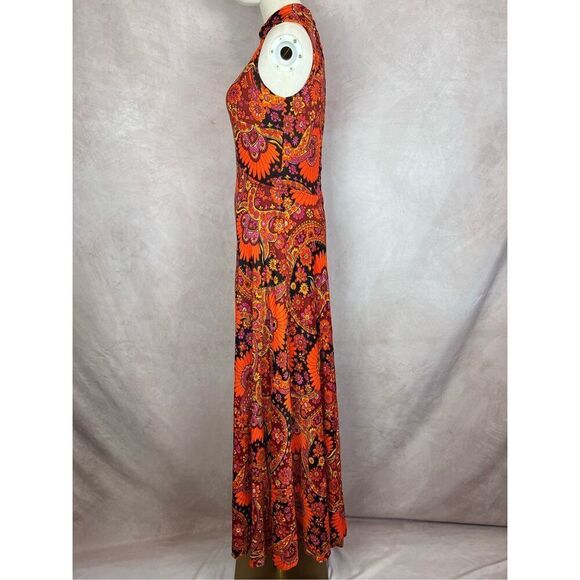 Vintage Mod Psychedelic Paisley Dress - Picture 3 of 12